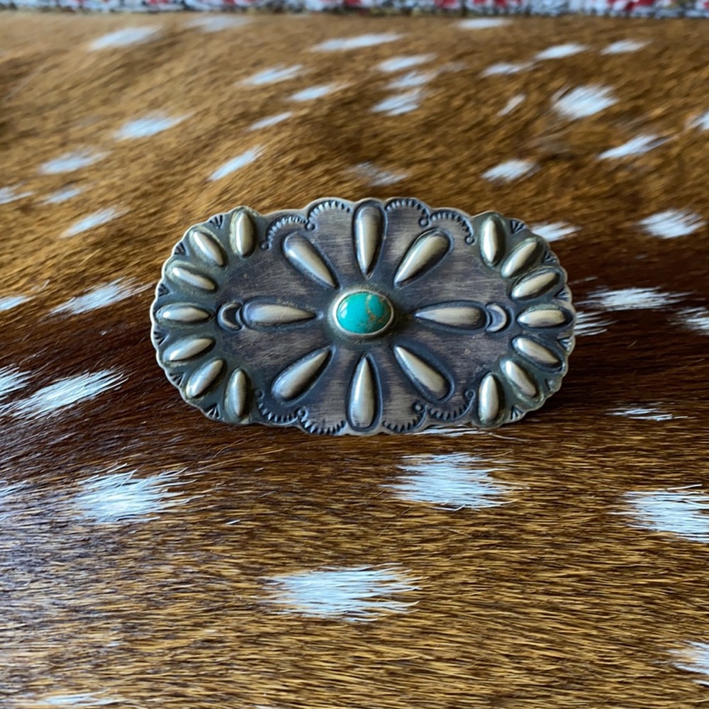 🛑SOLD🛑🛑Sterling Silver & Turquoise shield ring